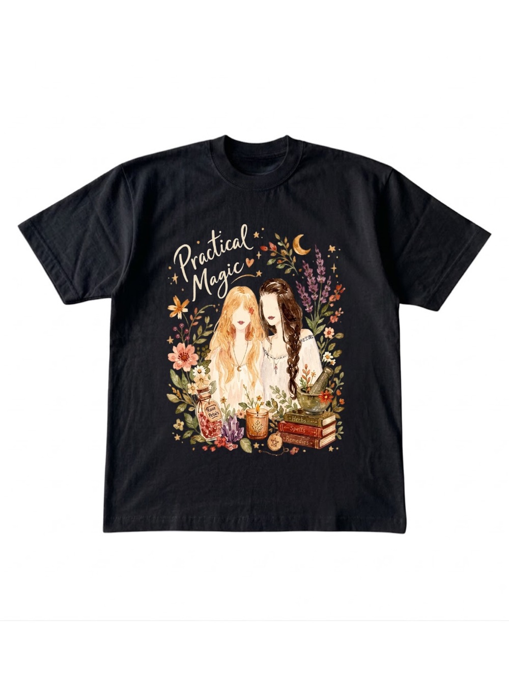 Gildan Practical Magic Graphic Tee - Black